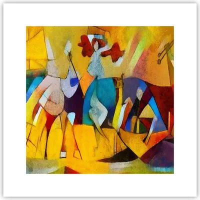 Produktbild von Poster - Poster ohne Rahmen - Abstraktion modern - 30x30 cm - Wand Bild - Wanddeko - Wandbilder - Kunstposter - Wandposter - Bilder - Kunstdruck - Wanddekoration - Wandbild - P2XAC30x30-3455