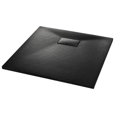 Produktbild von vidaXL Duschwanne SMC Schwarz 90×90 cm