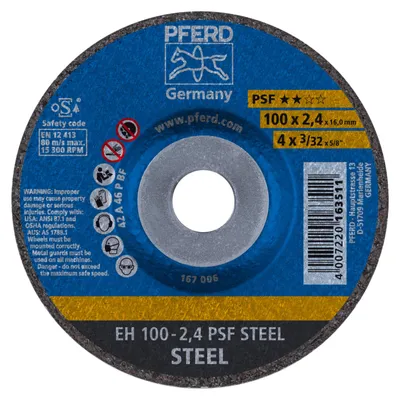 Produktbild von PFERD 61739116, Schneidedisk, Stahl, 10 cm, Jede Marke, Flache Mitte, 1,6 cm