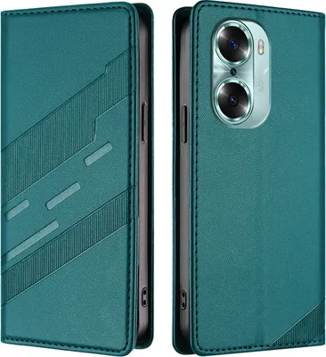Obrázek produktu pro Pouzdro pro Honor 60,Polyuretankožené peněženkové pouzdro s přihrádkou na karty a funkcí stojánku Grün