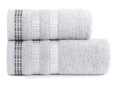 Obrázok produktu pre Bavlnený froté uterák s lemom LUXURY 50x90 cm, svetlosivý, 500 gr Mybesthome