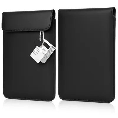 Produktbild von ECHT LEDER EBook Reader Hülle für Kindle 4 5 8 10 11 12 Schutz Tasche Case Cover Etui mit Magnetverschluss SCHWARZ