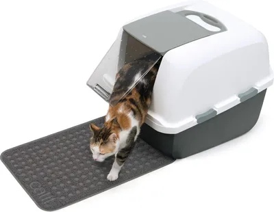 Productafbeelding van Kattenbakmat grijs - XL formaat, 40 x 60 cm