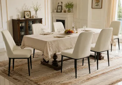 Produktbild von Esszimmerstühle 6er Set mit Samtbezug & ergonomischer Rückenlehne | Modernes Design