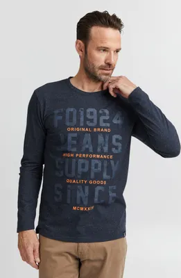 Produktbild von FQ1924 FQNoxan - 21900325ME Herren Longsleeve Langarmshirt Shirt mit Print
