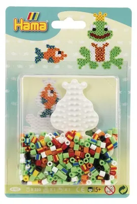 Produktbild von Hama Beads 4187, Bastelset für Kinder, 5 Jahr(e), PVC, Mehrfarbig, 351 Stück(e)