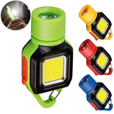 Produktbild von 4er Set LED-Taschenlampen Schlüsselanhänger – Wiederaufladbar, SOS, Tragbar, Survival & Outdoor für Camping, Wandern, Angeln & Spaziergänge