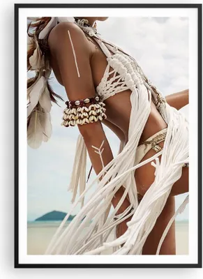 Produktbild von Gerahmtes Poster - Schwarzer Rahmen - Frau Freiheit Exotik - 70x100 cm - Wand Bild - Wanddeko - Wandbilder - Kunstposter - Wandposter - Bilderrahmen - Bilder - Kunstdruck - P2BPA70x100-4942