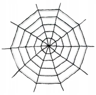 Produktbild von PartyPal Halloween Spinnennetz Dekoration 150 cm Schwarz