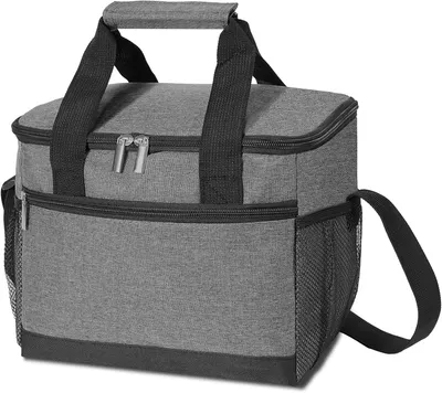 Produktbild von Kühltasche 8 l, für Arbeit, wasserdichte Lunchtasche, Schultergurt, auslaufsicher, grau