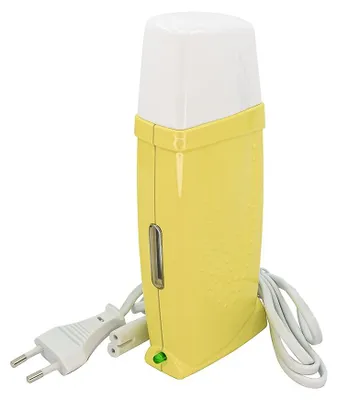 Obrázok produktu pre EpilWax – Epilátor Royal, 35 W, ohrievač vosku, profesionálny vosk na epiláciu v tyčinkách, 100 ml, s epilačnými prúžkami – "Prístroj na epiláciu, ohrievanie voskových kaziet" (Royal, žltá farba)