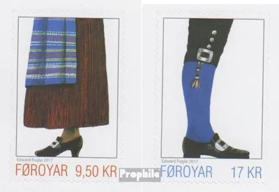 Produktbild von Briefmarken Dänemark - Färöer 2017 Mi 907-908 (kompl.Ausg.) postfrisch Nationaltracht