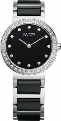 Produktbild von BERING Ceramic Damenuhr schwarz/silber 10729-702