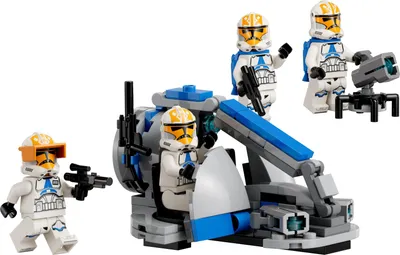 Produktbild von LEGO 75359 Star Wars Ahsokas Clone Trooper der 332. Kompanie – Battle Pack, The Clone Wars Spielzeug-Set mit Speeder-Fahrzeug inkl. Shootern und Minifiguren, kleine Geschenkidee für Kinder ab 6 Jahren