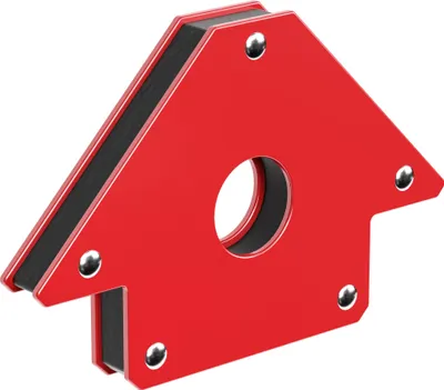Produktbild von Wiltec Schweißmagnet mit 11 kg Haftkraft, 120 x 80 x 15 mm Schweißwinkel mit 45°, 90° und 135°, Schweißzubehör Magnetwinkel hält Werkstücke zusammen