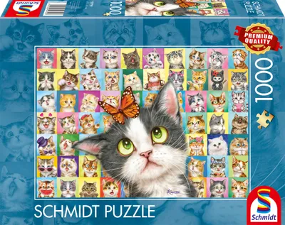 Immagine prodotto di Schmidt Spiele Puzzle Katzen-Mimik , Erwachsenenpuzzle, Standard, 1000 Teile, 59759