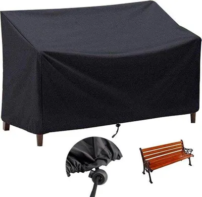 Produktbild von Wasserdichte Banküberzug - Für 2-Personen-Bank - Außenbereich, Garten, Terrasse, Liegegruppe - 134x66x89cm