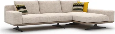 Immagine prodotto di Divano angolare di design, divano a forma di L, divano componibile, divano per soggiorno, imbottitura in tessuto