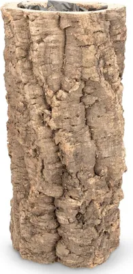 Produktbild von Blumentopf aus echter Korkrinde 35cm Natur Übertopf nachhaltig Terrarium Deko