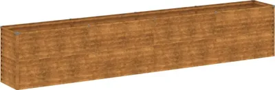 Image de vidaXL Lit surélevé 385x50x69 cm acier corten