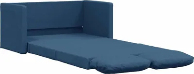Produktbild von vidaXL Bodensofa mit Schlaffunktion Blau 112x174x55 cm Stoff
