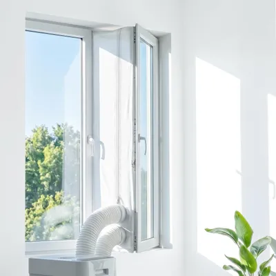 Fensterabdichtung 560 cm für mobile Klimaanlagen, weiß