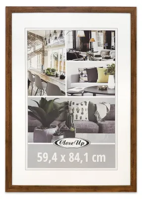 Produktbild von Posterrahmen 59,4 x 84 cm Din A1, Holzdekor Eiche dunkel
