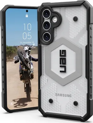 Produktbild von Urban Armor Gear 214410114343, Cover, Apple, Galaxy S23 FE, 16,3 cm (6.4"), Schwarz, Transparent