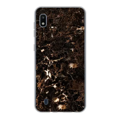 Produktbild von MuchoWow® Handyhülle Schutzhülle Hülle für Samsung Galaxy A10 Marmor - Schwarz - Gold Silikon Softcase Handy Hülle - Schutzhülle