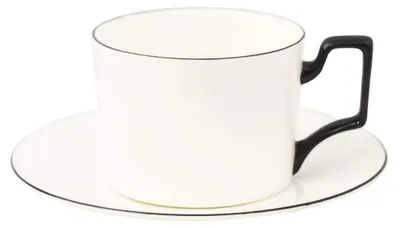Immagine prodotto di Tazza da caffè in porcellana fine con piattino, capacità 200 ml
