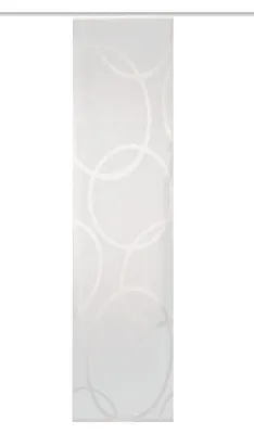 Produktbild von 84990 Transparente Schiebegardine PINALO, Größe 245x60, Kreismotiv