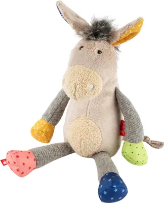 Immagine prodotto di sigikid Esel Patchwork Sweety, Kuscheltier, Plüschtier, Stofftier, Polyester, Grau, 43421