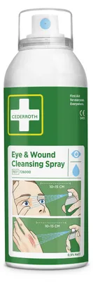 Produktbild von Cederroth Augen- und Wundspülspray 150 ml, sterile Natriumchloridlösung 0,9 %