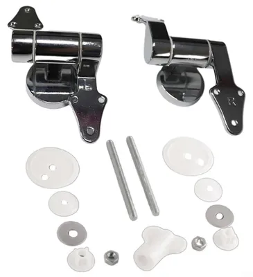 Image de Elzusha - 2 charnières de remplacement pour abattant de toilette