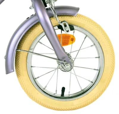 Produktbild von Volare Blossom Kinderfahrrad - Mädchenmodell - 12 Zoll - Lila - Mit zwei Handbremsen