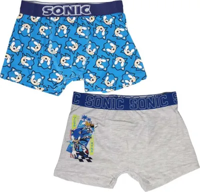 Produktbild von Sonic the Hedgehog Jungen Boxershorts Unterhose 2er Pack – 92/98