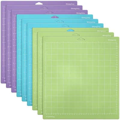 Schneidematten 8er Set, 30,5 x 30,5 cm, selbstklebend, mehrfarbig