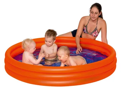 Produktbild von Planschbecken Happy People 3-Ring-Pool Ø 157x28 cm orange