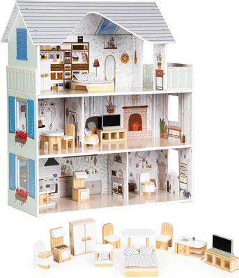 Produktbild von Puppenhaus mit Möbeln Residenz Emma ECOTOYS