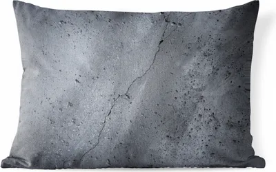 Produktbild von MuchoWow® Outdoor Kissen - Beton - Grau - Riss - 60x40 cm - Wetterfest - Lounge Kissen - Zierkissen - Kissen für Innenräume