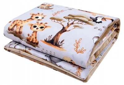 Produktbild von BabyLux Kuscheldecke Velvet Baumwolle 75x100 cm Dschungel Muster
