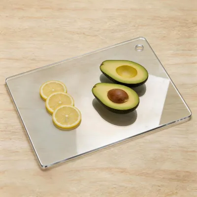 Image de Planche à découper en acrylique transparent pour la cuisine