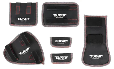 Image de Eufab protection de transport de vélo 6 pcs. protection de cadre pour porte-vélos arrière