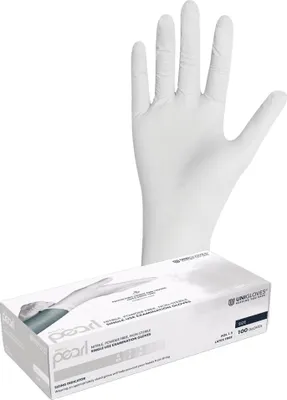 Produktbild von Unigloves WHITE PEARL Nitrilhandschuhe 5-6 X-Small 100 Stück/Box