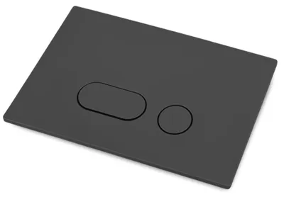Produktbild von Toilettenspülknopf Betätigungsplatte - Dual-Flush - Für Unterputz-Spülkasten - Kompatibel mit Sigma 01 30 50 UP320 300 - 24,6x16,4 cm - Schwarz