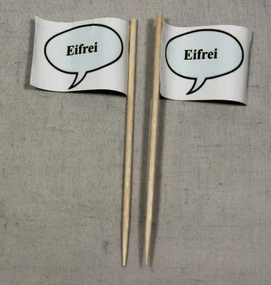 Produktbild von Party-Picker Flagge Eifrei Papierfähnchen in Spitzenqualität 25 Stück Beutel
