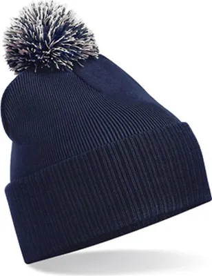 Immagine prodotto di Beechfield B450 | Snowstar Beanie Cappello invernale - Colore: French Navy/Grigio chiaro - Taglia: Unica