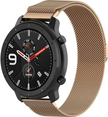 Produktbild von Strap-it Xiaomi Amazfit GTR Milanese Armband (Roségold)