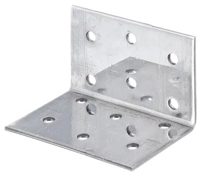Immagine prodotto di Alberts 851804 Staffa per piastra forata, acciaio inox, 60 x 40 x 40 mm, set da 25