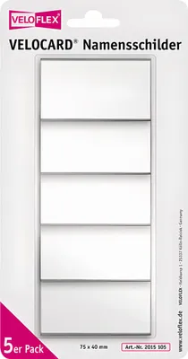 Produktbild von Veloflex Namenschilder 40x75 gk 5er Pac